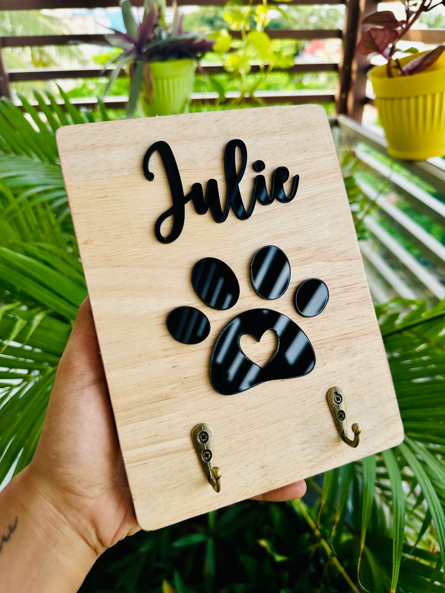 Pet Name Key Holder