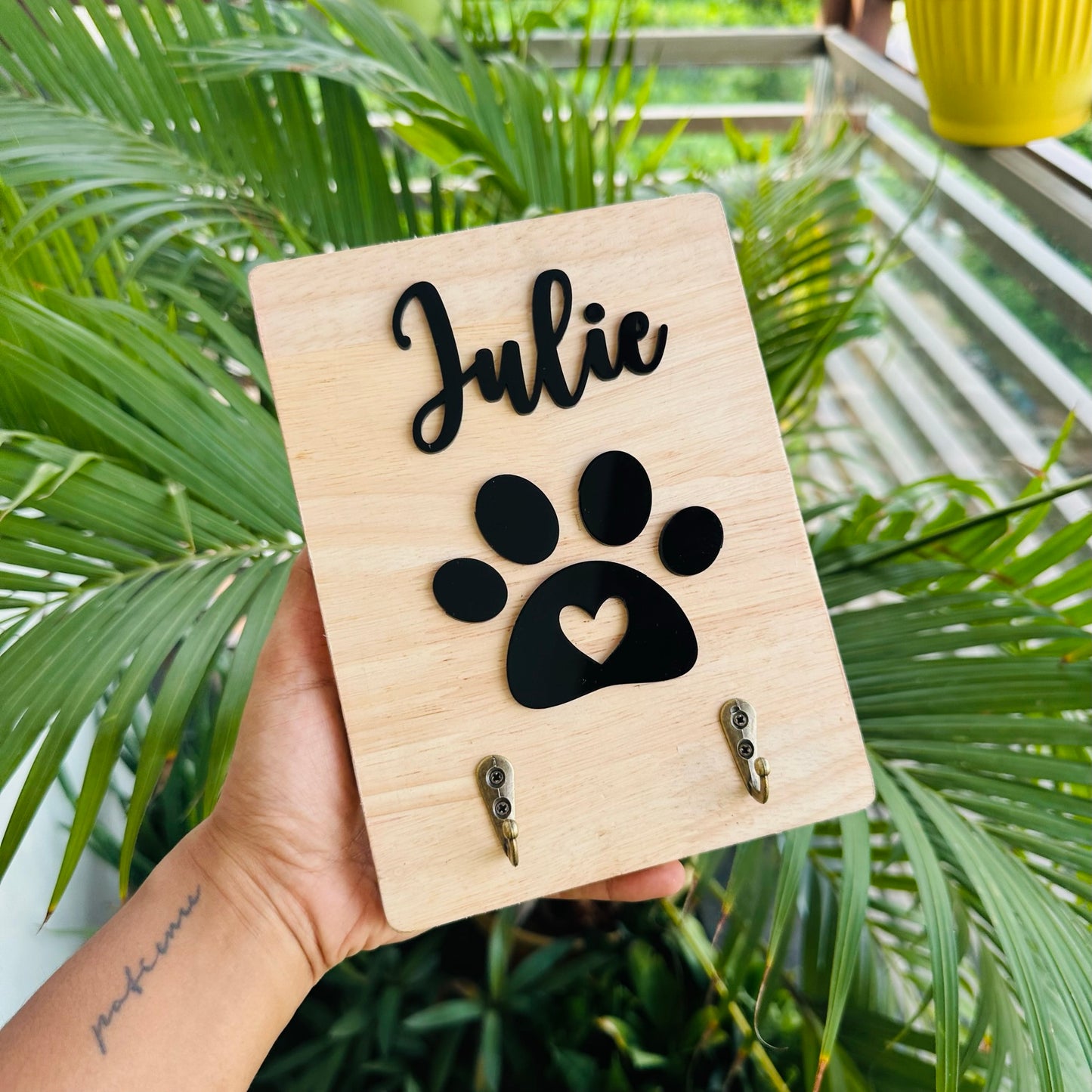 Pet Name Key Holder