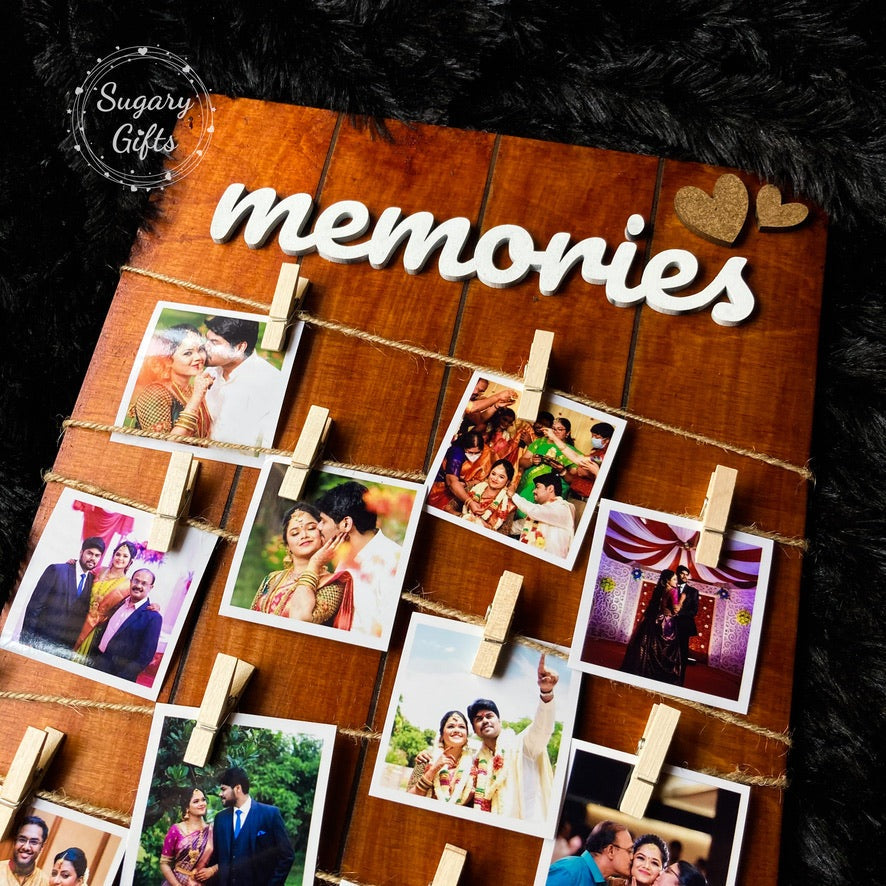 Wooden Memories Board